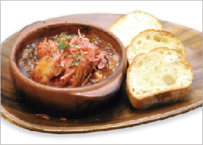 エビエビエビージョ ～エビと干しエビのアヒージョ～（バケット付）